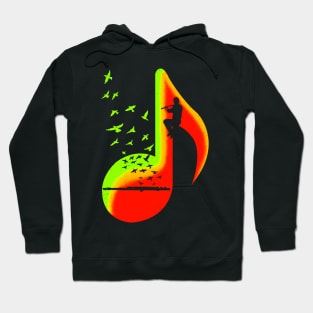 Music Flute Player Hoodie